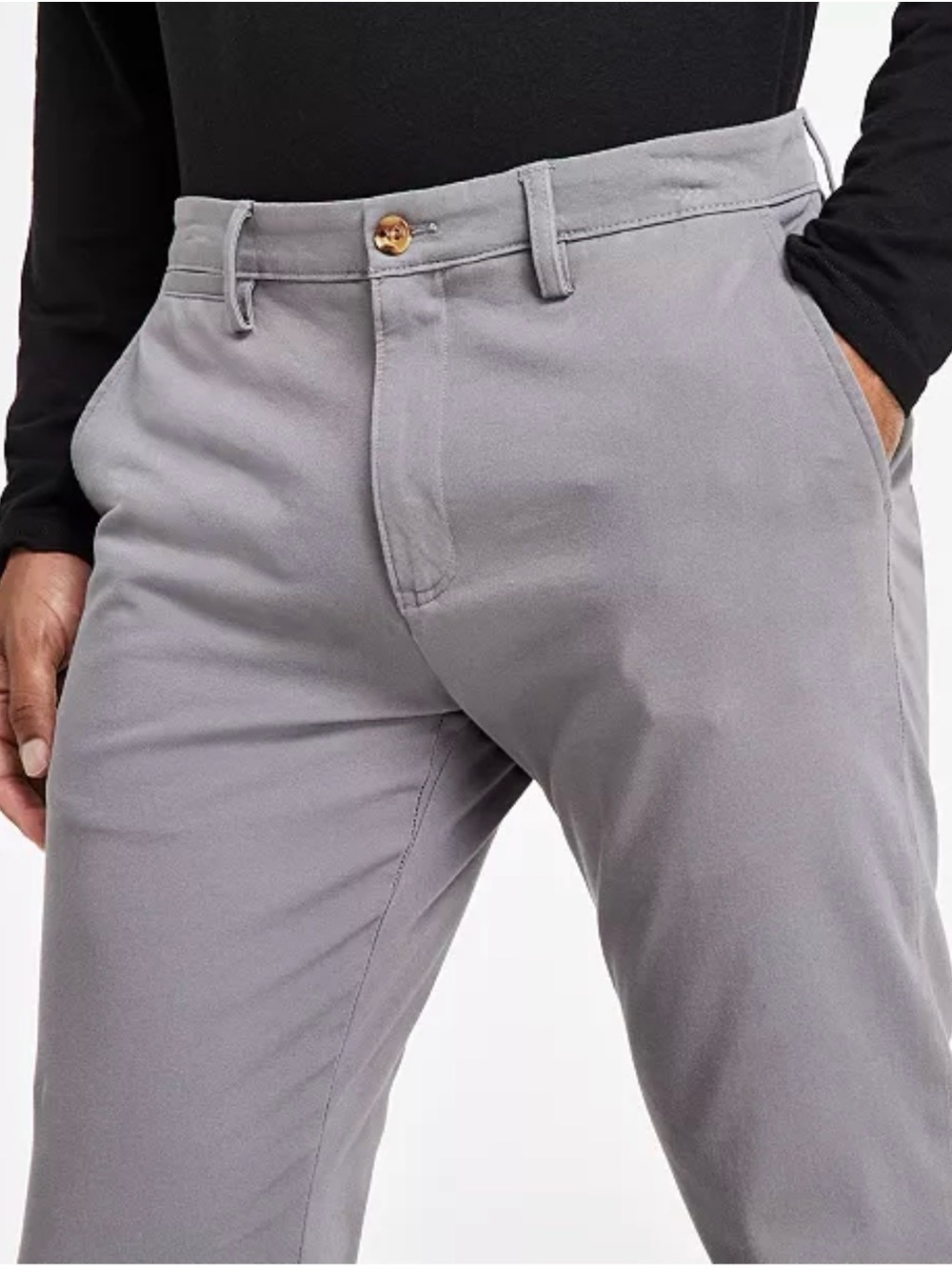 Men's Club Room Classic Fit Four-Way Stretch Pants in Light Gray-new never worn